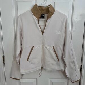 The North Face Women's White and Tan Ski Jacket